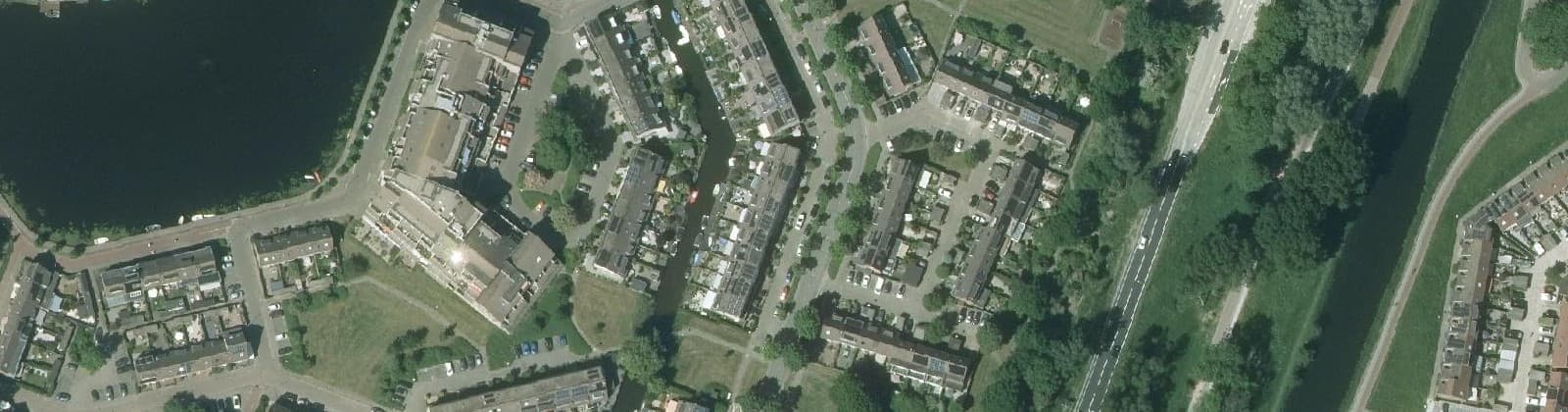 Luchtfoto van Wervenbuurt