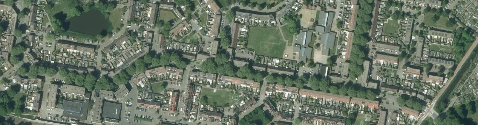 Luchtfoto van Veldenbuurt-Oost