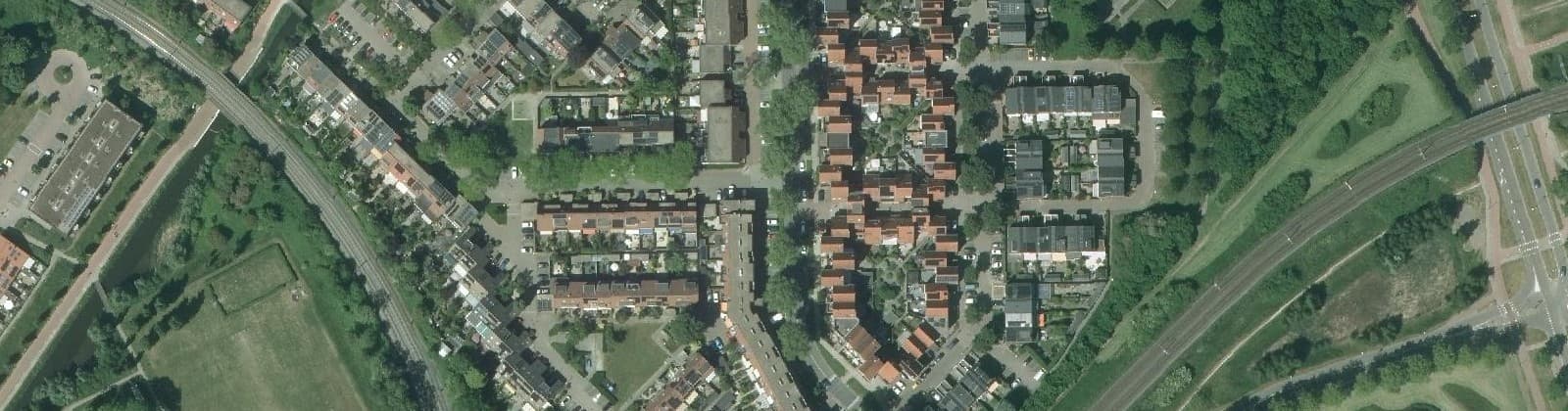 Luchtfoto van Akkersbuurt-West