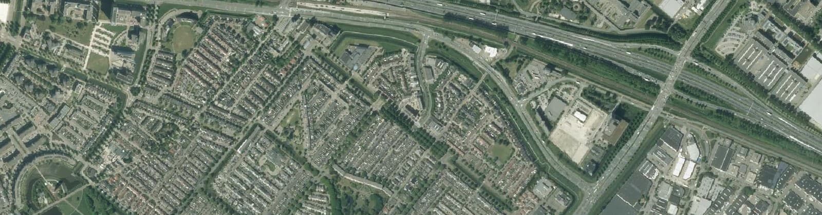 Luchtfoto van Bruinen- en Grijzenbuurt