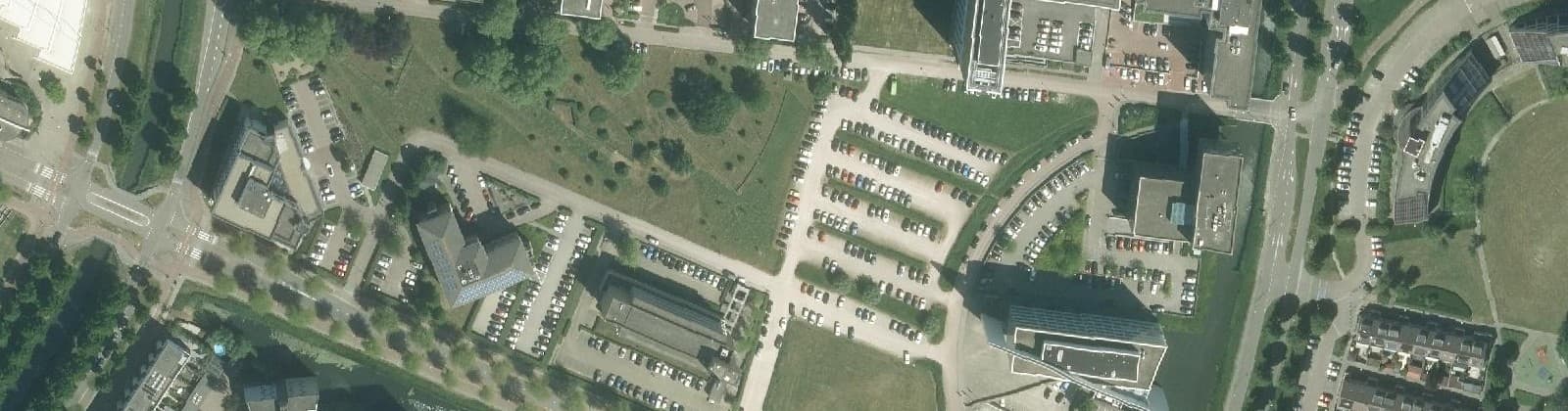 Luchtfoto van Campus