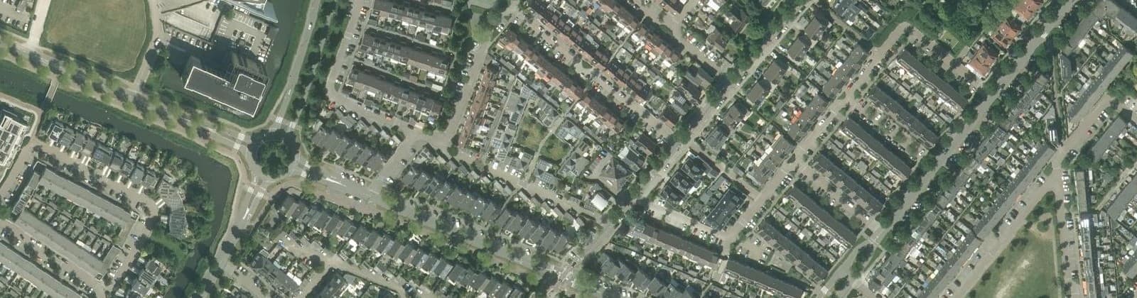 Luchtfoto van Gangenbuurt-Oost