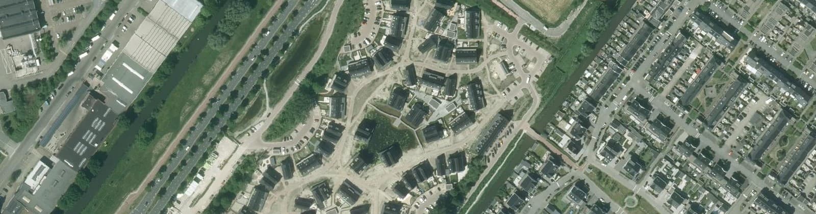 Luchtfoto van Merenbuurt-West