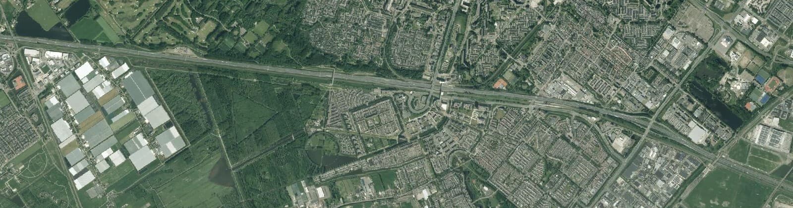 Luchtfoto van A12-zone
