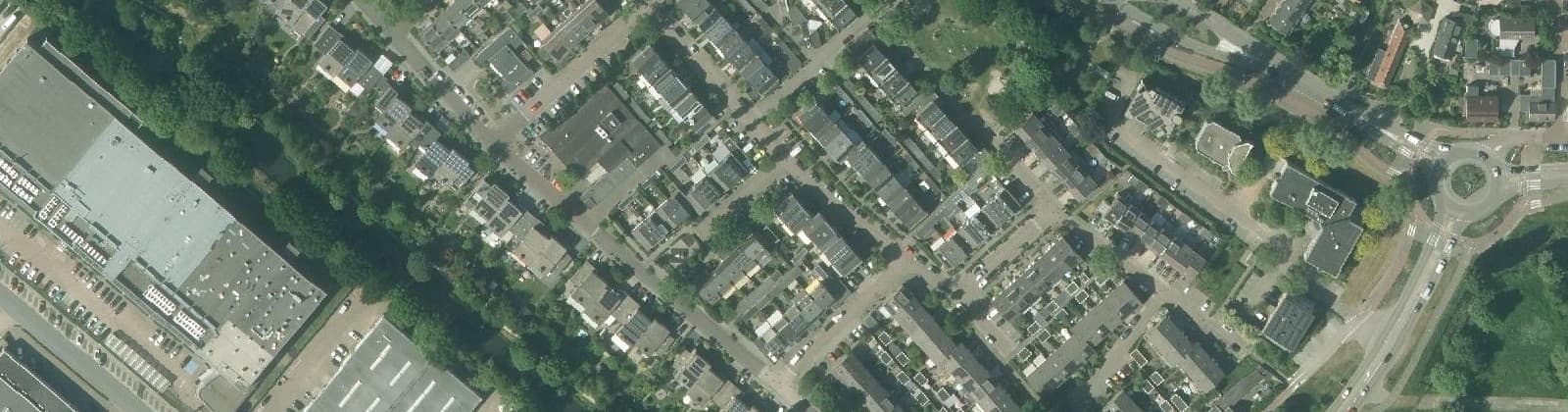 Luchtfoto van Hoge Rijndijk Oost
