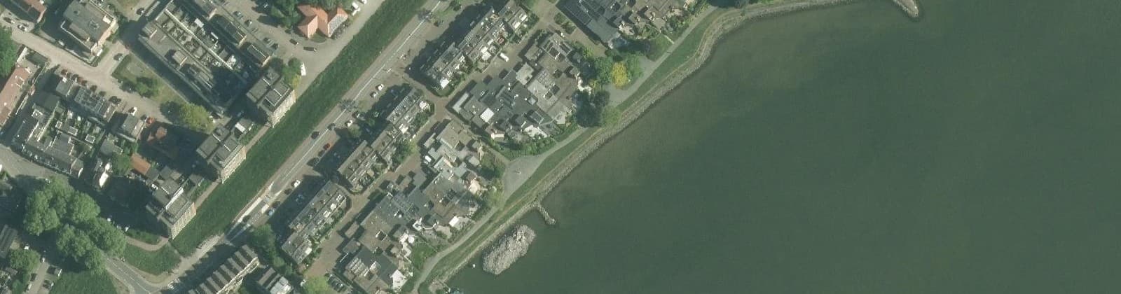 Luchtfoto van Veerplein - Oostkeetshaven