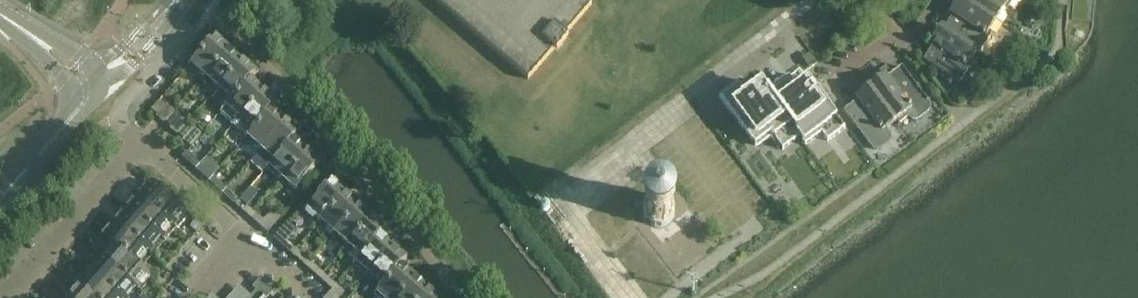 Luchtfoto van Drinkwaterbedrijf