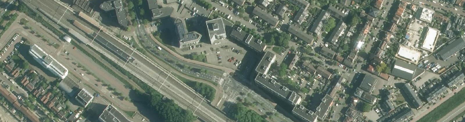 Luchtfoto van Voormalig veilingterrein