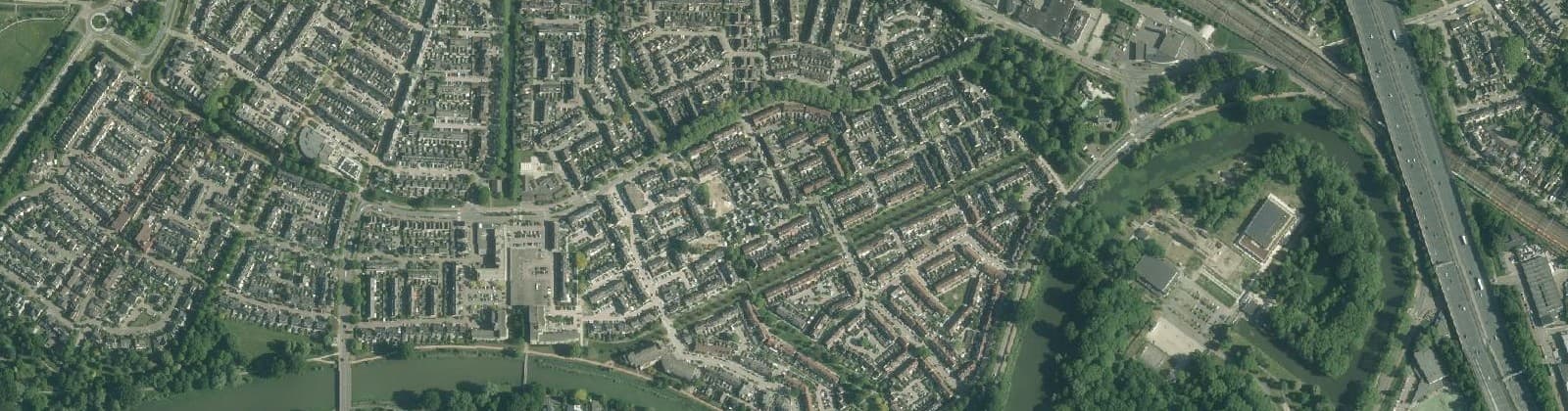 Luchtfoto van Componistenbuurt-Midden