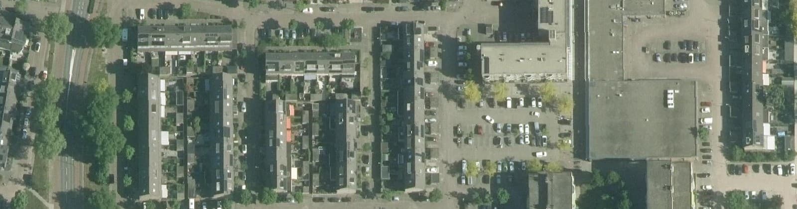 Luchtfoto van Oudeland en Meubelmaker