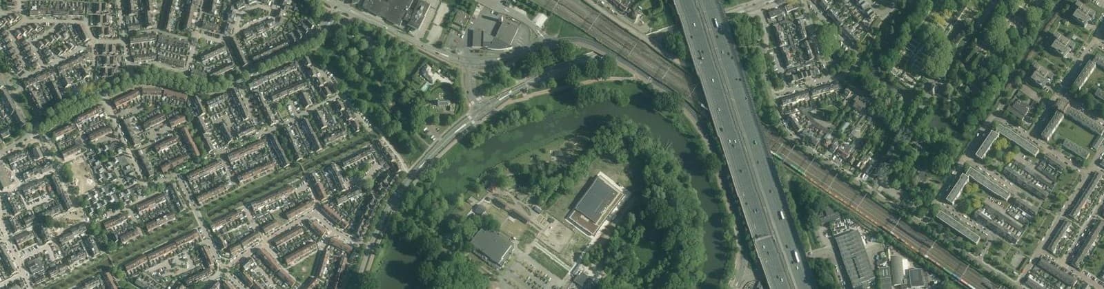 Luchtfoto van Noordzijde De Hoge Devel