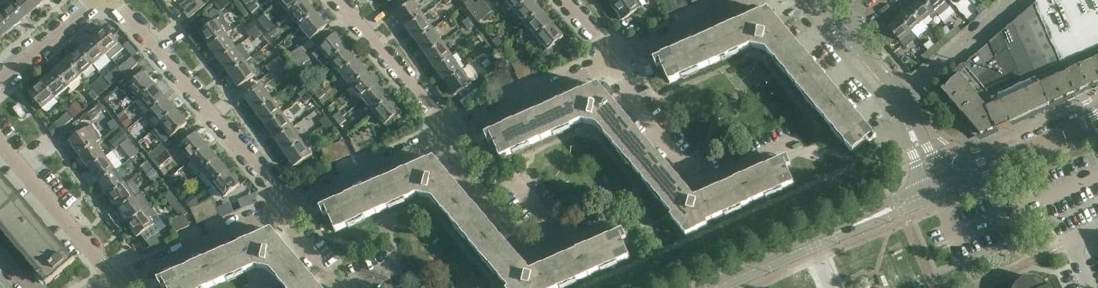 Luchtfoto van Kapiteinflats