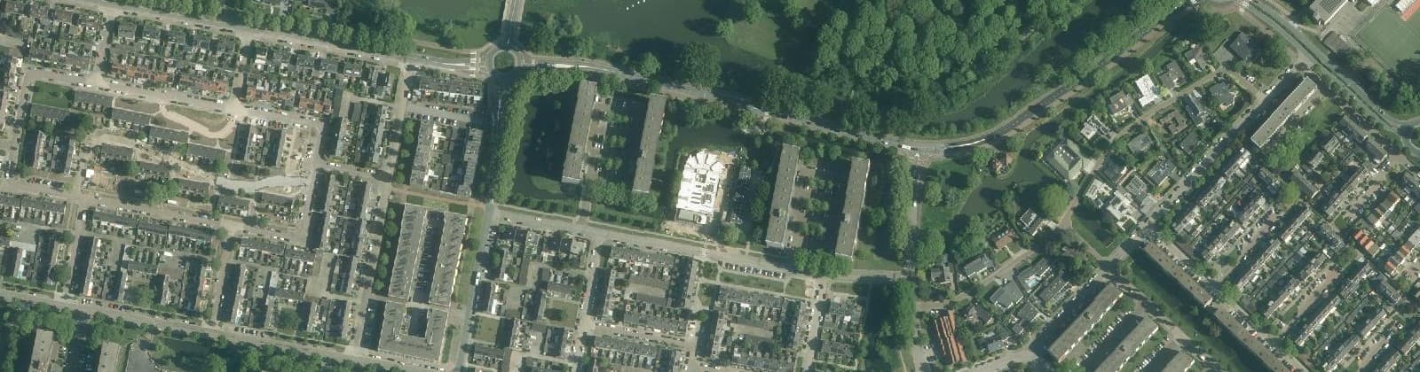 Luchtfoto van Ooievaar- en Vinkplein