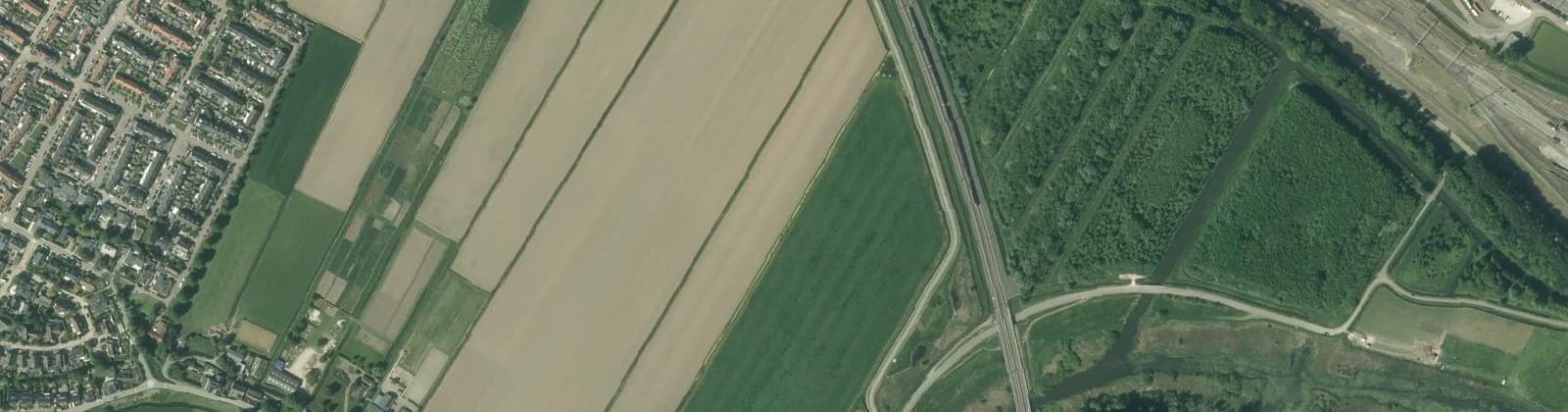 Luchtfoto van Polder Heerjansdam