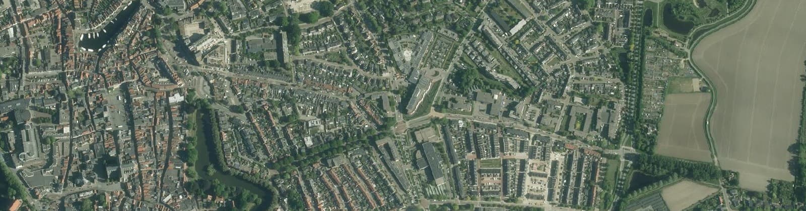 Luchtfoto van Goes-Oost