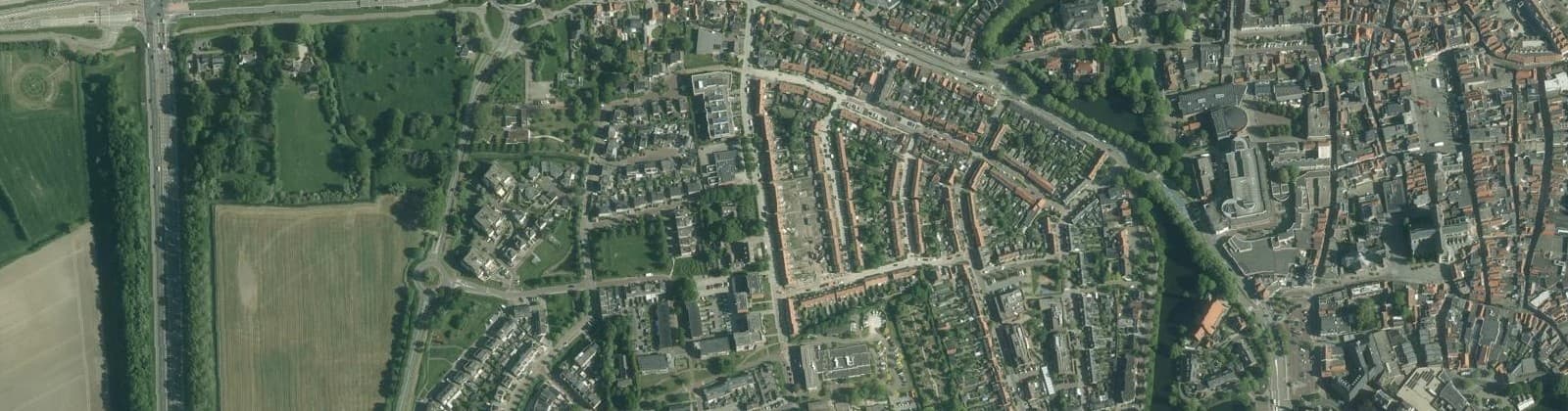 Luchtfoto van Goes-West