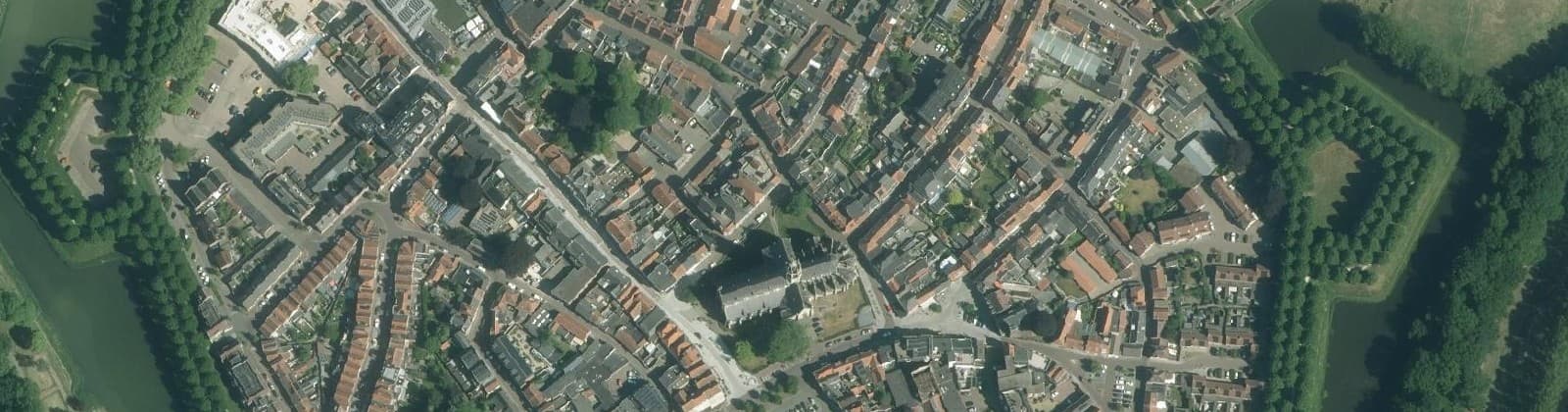 Luchtfoto van Binnenstad