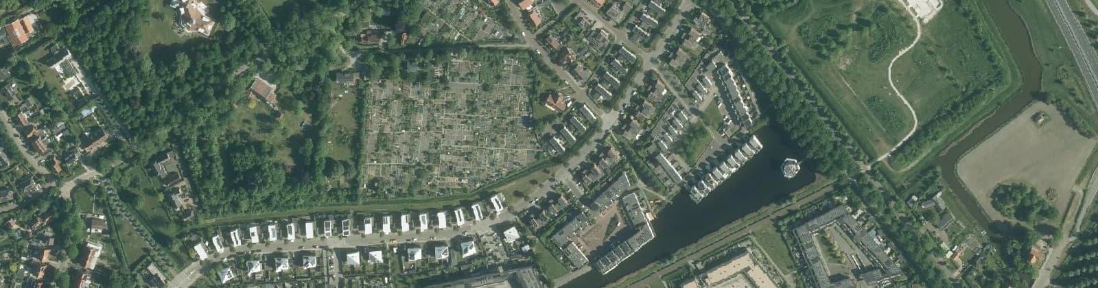 Luchtfoto van Veersepoort
