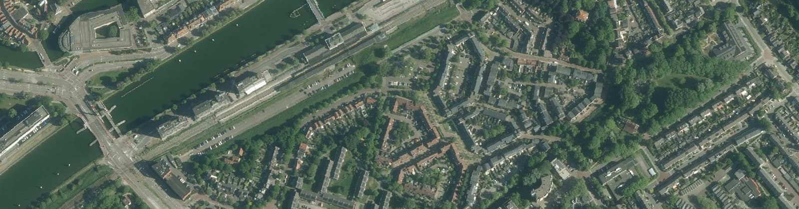 Luchtfoto van Edelstenenbuurt