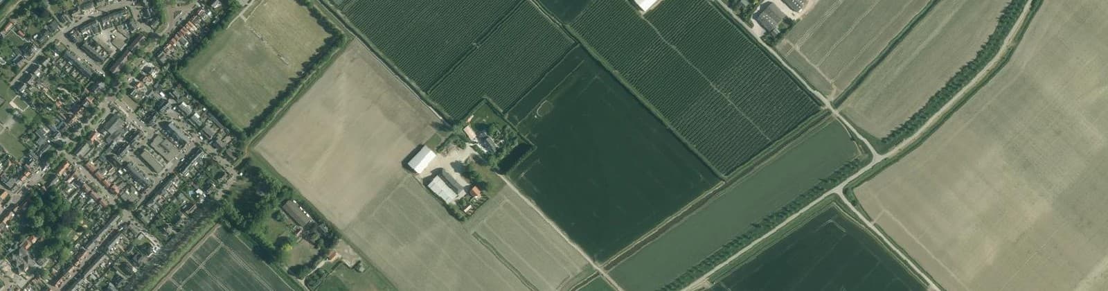 Luchtfoto van Vlackeweg