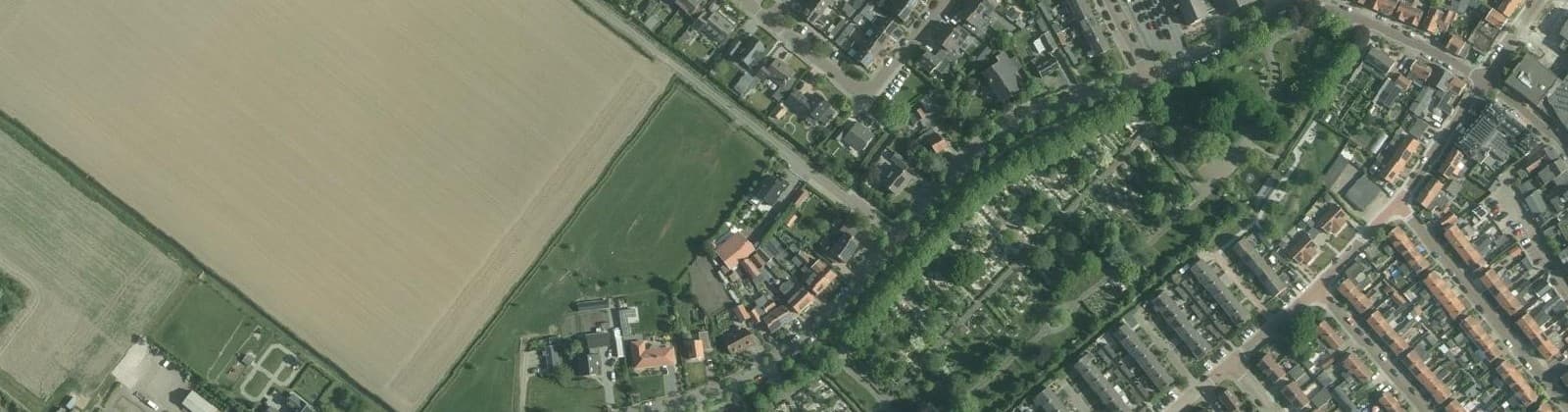 Luchtfoto van Kruiningen - Zandweg