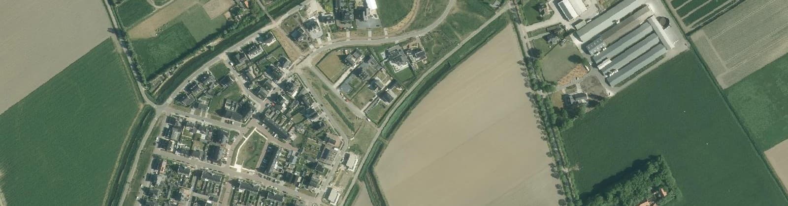 Luchtfoto van Kruiningen - Kruseveer