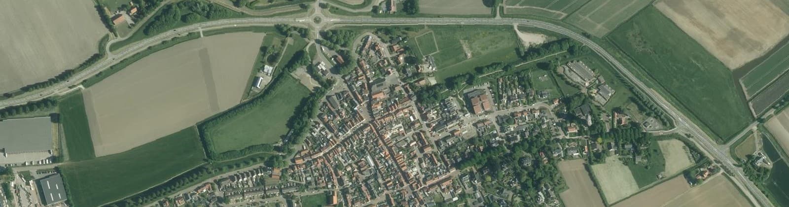 Luchtfoto van Scherpenisse