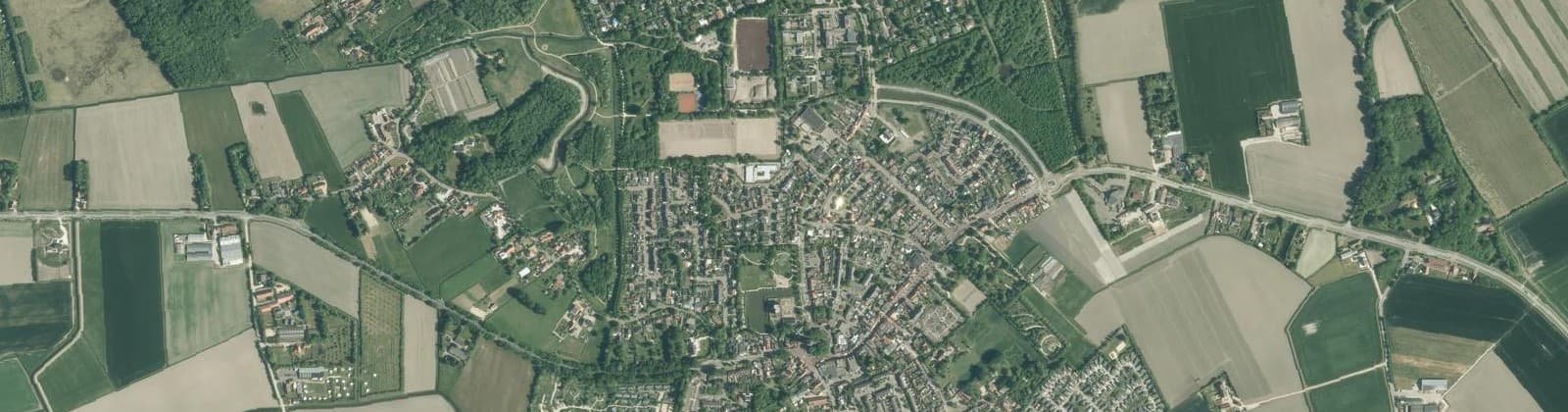 Luchtfoto van Oostkapelle