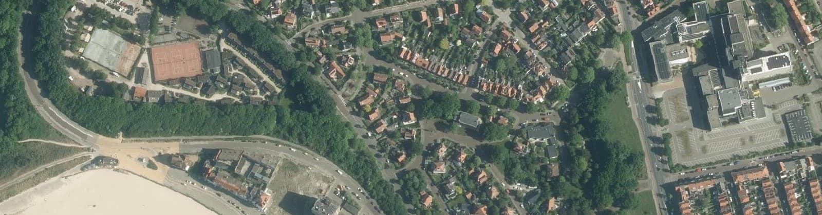 Luchtfoto van Vredehof Zuid