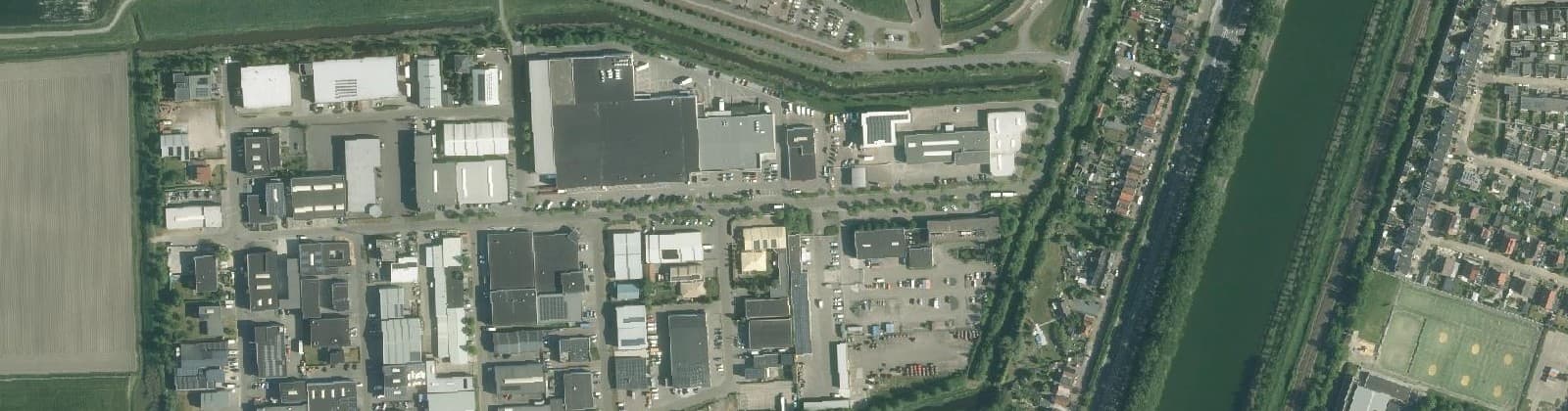 Luchtfoto van Vrijburg