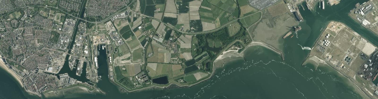 Luchtfoto van Rammekens