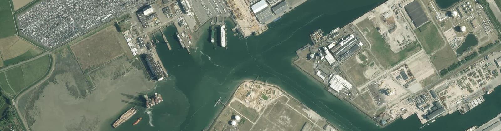 Luchtfoto van Sloegebied