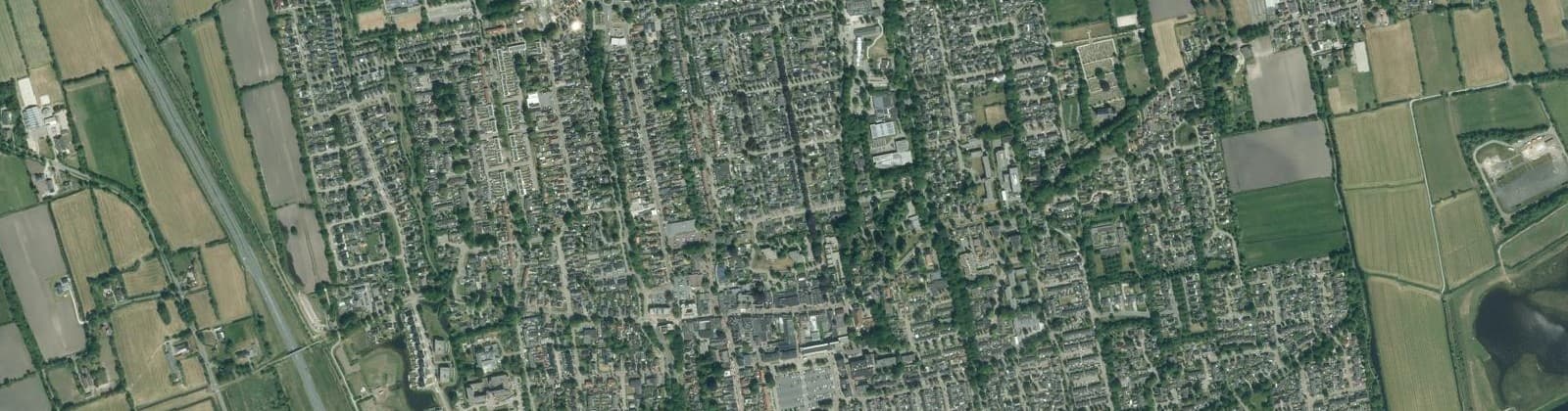 Luchtfoto van Burgum