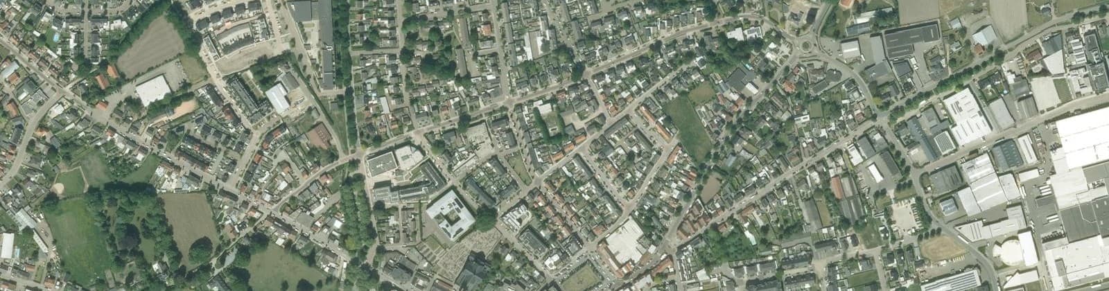 Luchtfoto van Centrumgebied Baarle-Nassau