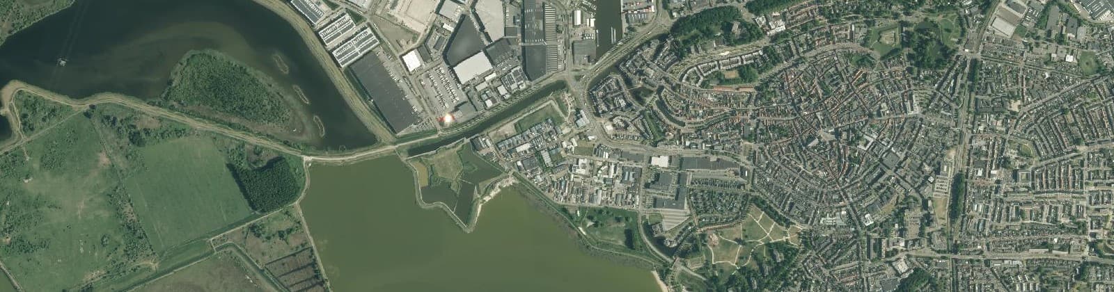 Luchtfoto van Schelde Vesting