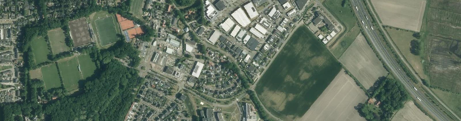 Luchtfoto van De Schans en Oude Molen