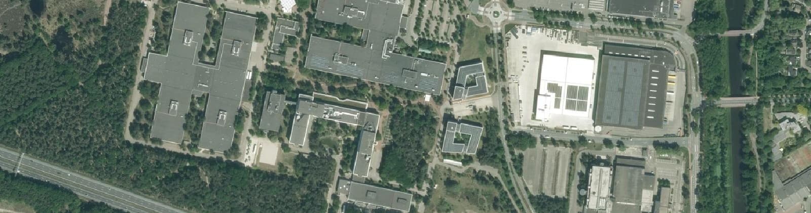 Luchtfoto van Heide