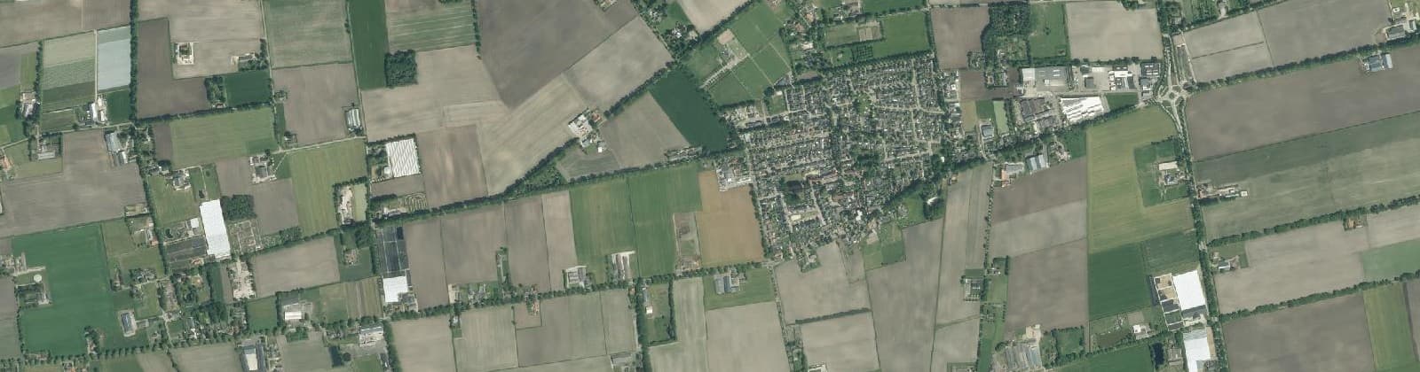 Luchtfoto van Verspreide huizen Venhorst