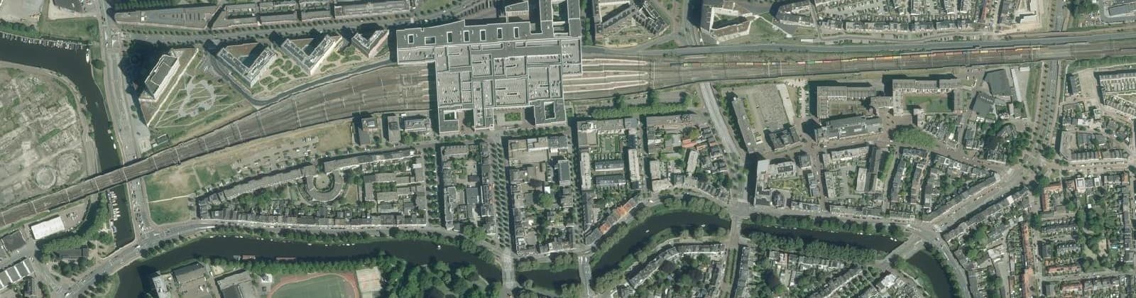 Luchtfoto van Station