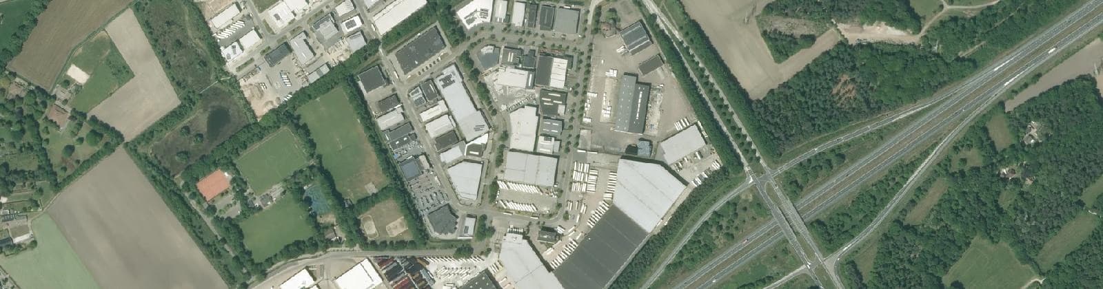 Luchtfoto van Bedrijventerrein Eersel