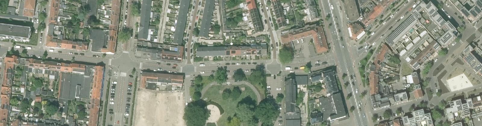 Luchtfoto van Kerstroosplein