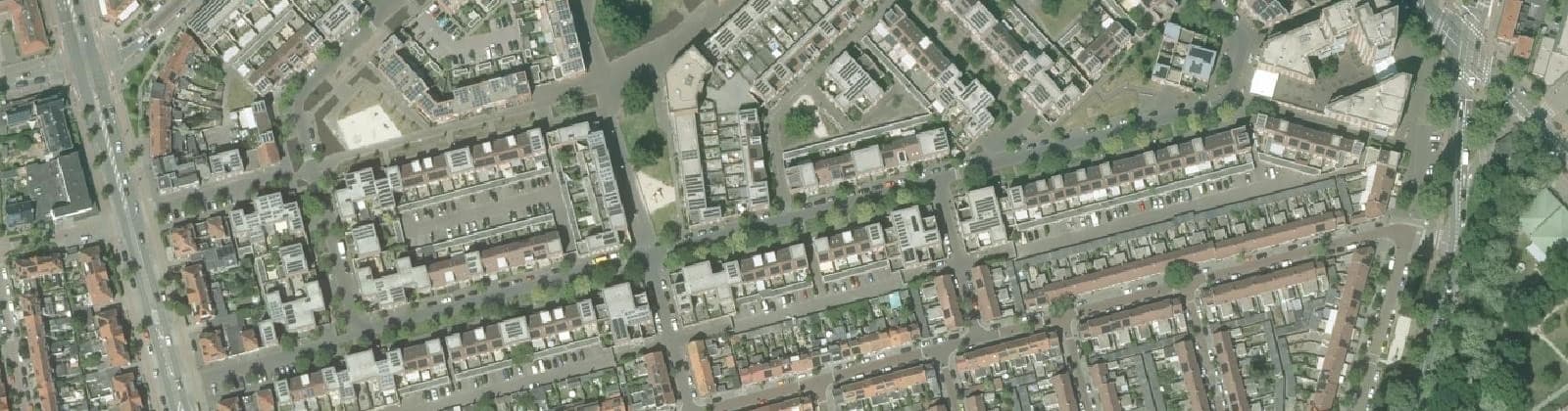 Luchtfoto van Kruidenbuurt