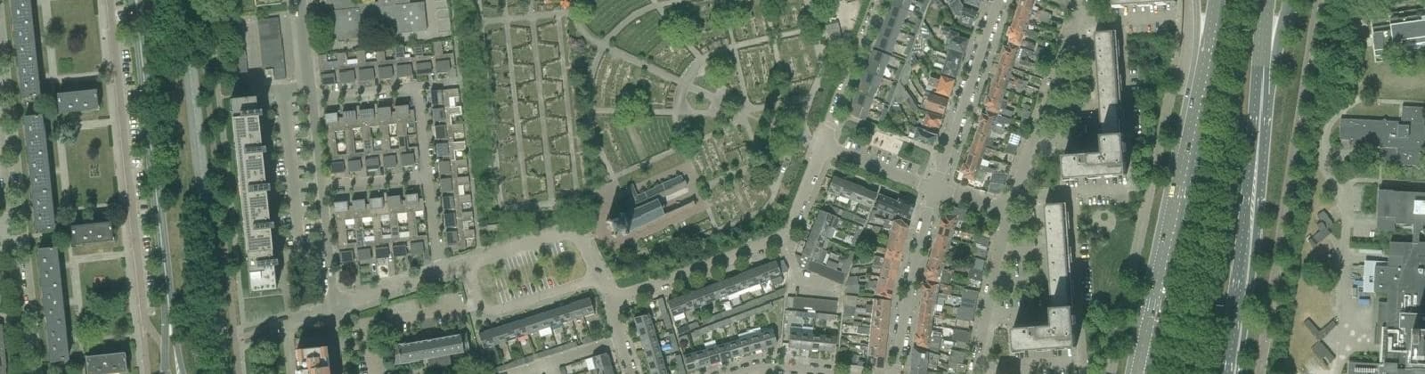 Luchtfoto van Oude Toren