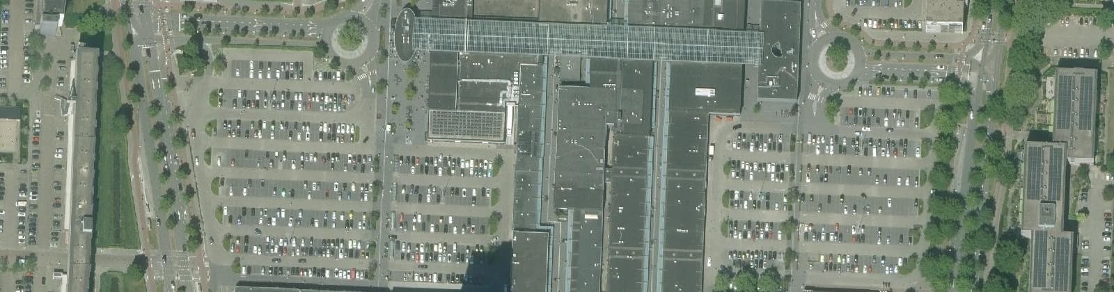 Luchtfoto van Winkelcentrum