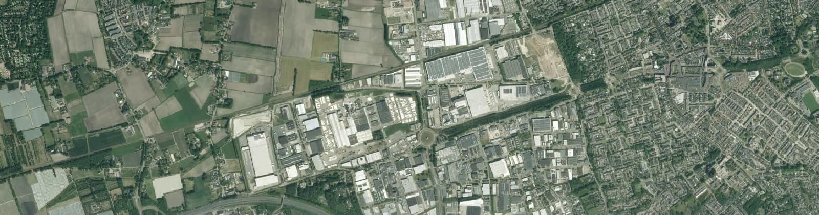 Luchtfoto van Midden bedrijventerrein Vosdonk