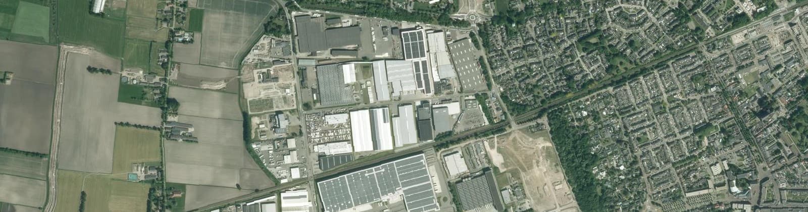 Luchtfoto van Bedrijventerrein Vossendaal