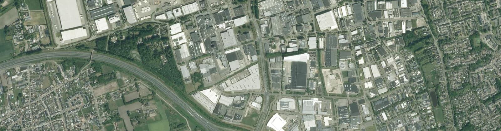 Luchtfoto van Zuid bedrijventerrein Vosdonk