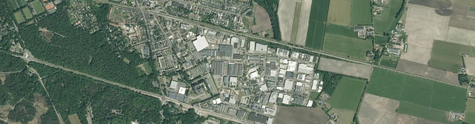Luchtfoto van Bedrijventerrein Haansberg