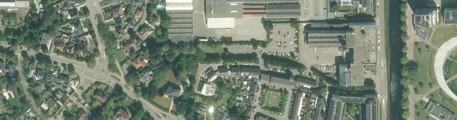Luchtfoto van Steenweg en omgeving