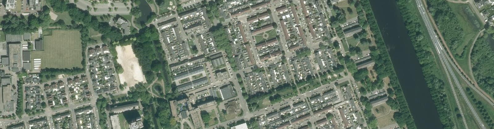Luchtfoto van Bloemvelden